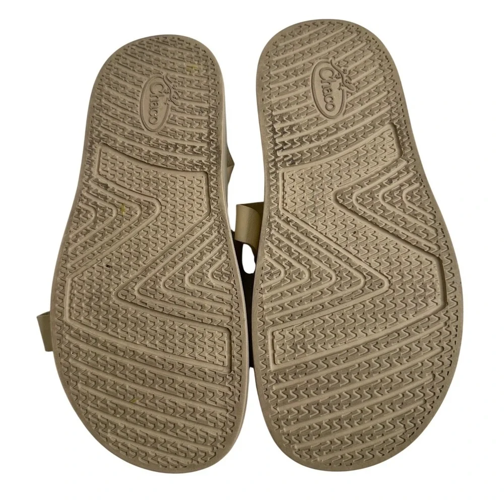 Chacos JCH109560 Cream Platform Leather Strappy Sandals Women's Size 10 Cute